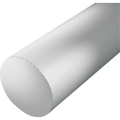 Tube rond aluminium 1000 x 5 mm – Finition argent – Pour projets de construction et d'amélioration de l'habitat –
