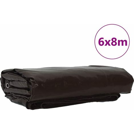Maison Exclusive - Telo 650g / m² Marrone 6 x 8 m Tela con rivestimento in PVC