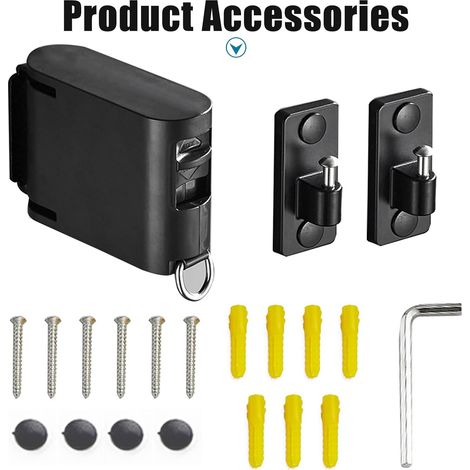 Tendedero de interior retráctil y ajustable, de pared, para secar ropa, tendedero invisible para baño, balcón, para uso interior y exterior, negro. (1/5)