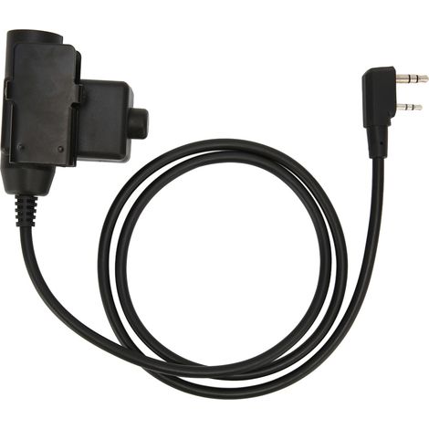 Adaptateur PTT Militaire U94 2 Broches 3.5mm pour Casques Radio Baofeng (1/5)