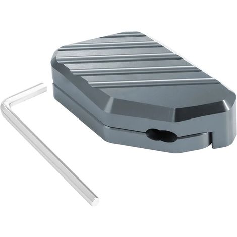 (GRIS) Compatible avec YAMAHA XMAX X-MAX 125 250 300 400 XMAX250 Accessoires moto Béquille latérale Extension de béquille Coussinet élargisseur Support latéral maxpower (1/4)