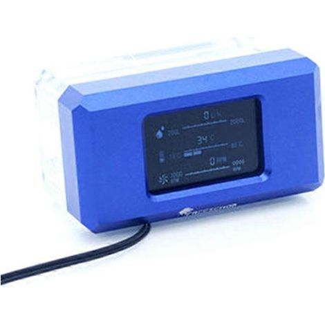 FREEZEMOD elektrischer Durchflussmesser für AIO-PC-Flüssigkeitskühlsysteme, Thermometer, Drehzahl- und Temperaturüberwachung (1/5)