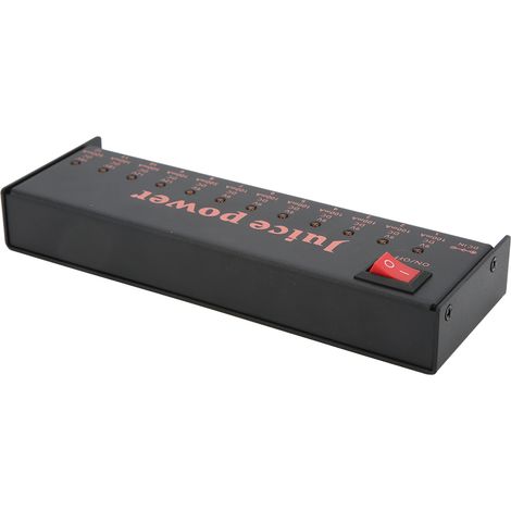 Netzteil für Gitarreneffektpedale, 12 Kanäle, isolierte DC-Ausgänge, 9 V, 12 V, 18 V, 100 mA, 500 mA, 100–240 V, EU-Stecker (1/5)