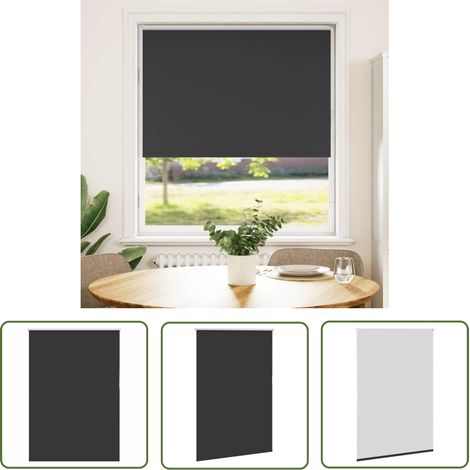 vidaXL Verdunkelungsrollo Schwarz 115x150 cm Stoffbreite 110,7 cm (1/5)