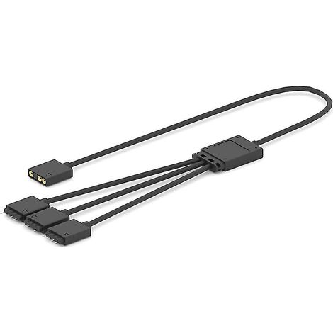 Adaptateur de câble d'extension ARGB 5V 3 broches 30 cm, répartiteur LED RGB 1 vers 3