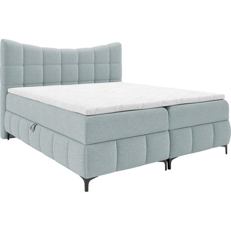 Cama continental Littera, Freya 210.30, Continental, Doble, 180x200, Tapiz, Somieres, 184x210x120cm