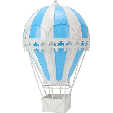 Décoration rétro en fer forgé représentant une montgolfière, ornement suspendu innovant en forme de montgolfière, convenant aux chambres, bureaux et cafés. (1/5)