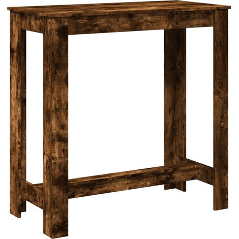 Maison Exclusive - Mesa alta de bar madera ingeniería roble ahuma
