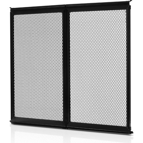 Alliage Alu Renforcé Sécurité Animaux Grille de Porte Moustiquaire Camping-Car pour Entrée RV Noir (1/5)