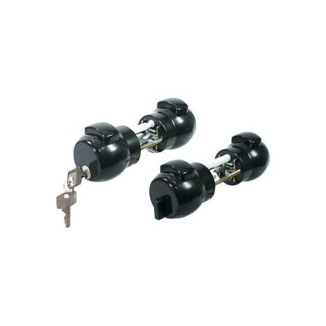 Bouton Presser et Ouvrir avec Clé Noire 13Ne - couleur noire art.13NE