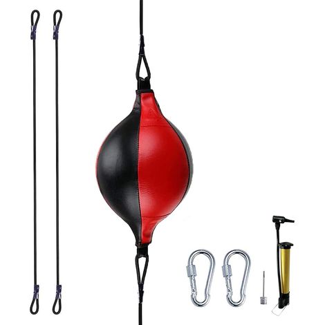 Balle de Vitesse Universelle à Double extrémité en Cuir pour Boxe MMA, Muay Thai, Sac de Sable d'entraînement au Plafond (1/5)