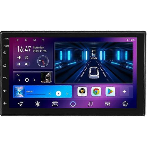Autoradio REAKOSOUND Android 10.0 9 pouces, double DIN, avec GPS, Wi-Fi, Bluetooth, récepteur FM, caméra embarquée et DVR. (1/4)