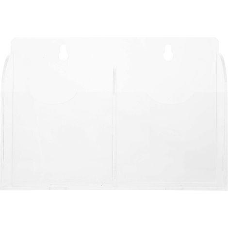 Support mural pour télécommande, porte-accessoires de chambre, support mural pour téléphone-19.2X13.5CM-transparent (1/4)