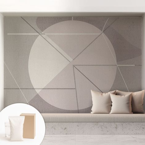 Carta Da Parati Non Tessuto - Decorazione Da Muro - Traspirante - Con Motivo - Per Camera Da Letto Cucina Geometria astratta 208x146 cm (1/5)