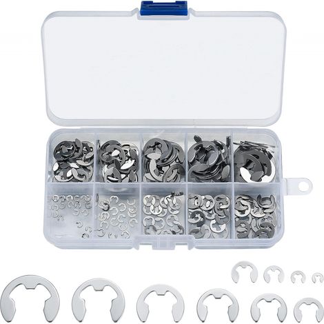 200 Anneaux Retenue E-Clip Inox, Circlips internes H (1/5)
