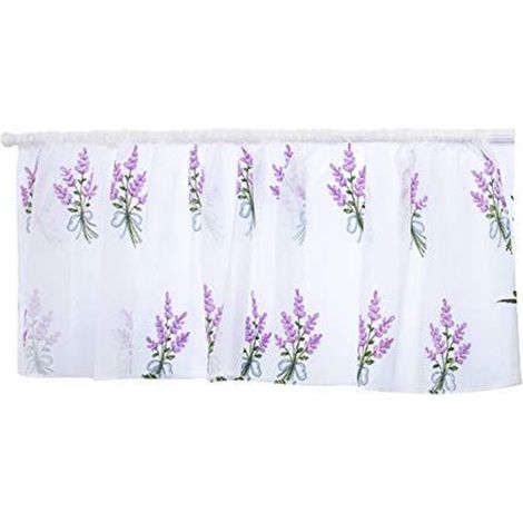 Rideaux courts - Broderie - Cantonnières en polyester - 1 pièce - Cuisine Salle de bain Chambre (1/5)