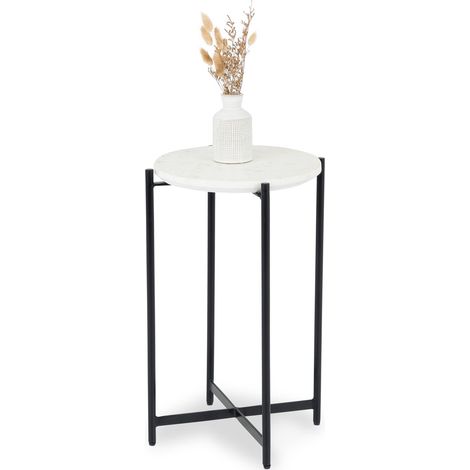 Table d'appoint CRATO Noir/Blanc (1/5)