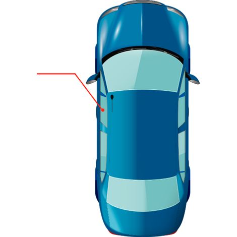 Vitre de porte latérale avant gauche teintée verte Volkswagen Tiguan 1 2007-2016