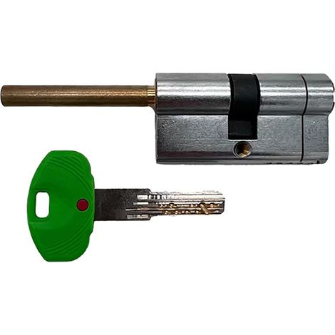 CILINDRO PROFILATO PER POMOLO SERIE 'EVO K22' mm 26+10+26 62 (31+31) cromo satinato