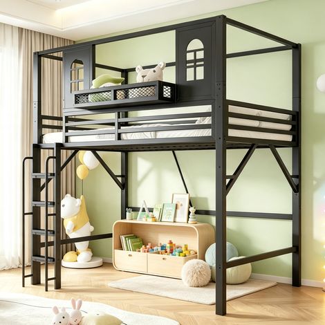 Armoire penderie moderne avec tiroirs, porte battante et porte-pantalons – 90 × 50 × 200 cm - CHICFURN (1/5)