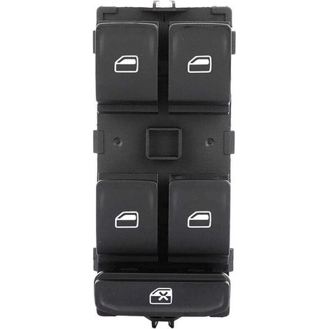 Bouton de commutation de lève-vitre électrique 5E0959857 pour Skoda Octavia 2013-2017 Bouton de commutation de lève-vitre électrique principal Accessoires de voiture Bouton de commutation de lève-vitr