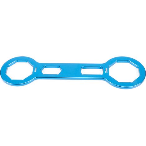 Gabelkappenschlüssel (1,8 Zoll/2 Zoll) zum Aus- und Einbau von vorderen Stoßdämpfern, passend für CRF250R, CRF450R und CRF450X (blau) (1/5)