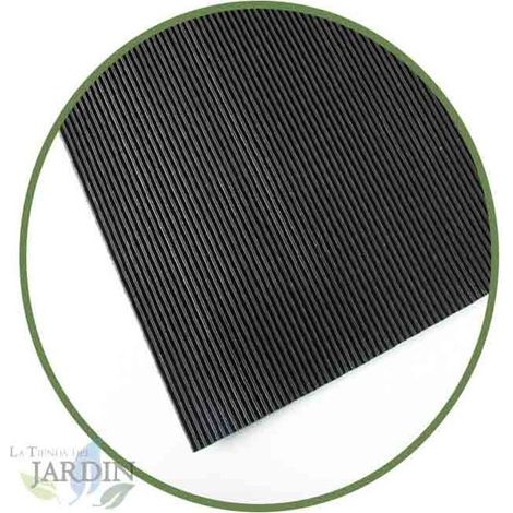 Pavimento de caucho Sierra 3mm, 1,2 x 10 m, suelo antideslizante para alto tránsito (1/2)