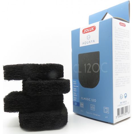 Schiuma di carbonio CL 120 B. per la classica pompa da acquario 120. (1/3)