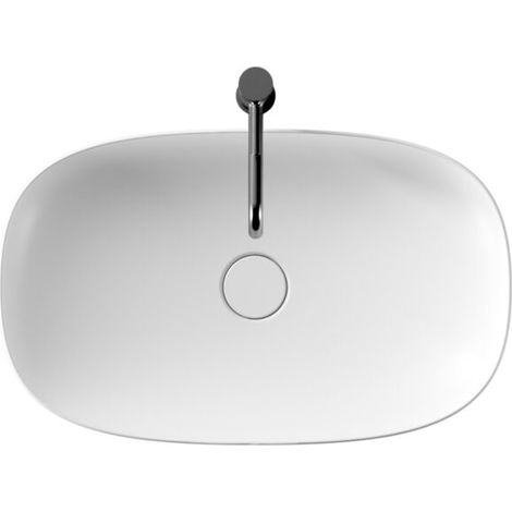 Lavabo Form appoggio 65x40 in ceramica bianco di Ceramica Alice