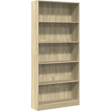 Maison Exclusive - Libreria Rovere Sonoma 80x24x176 cm Legno ingegnerizzato