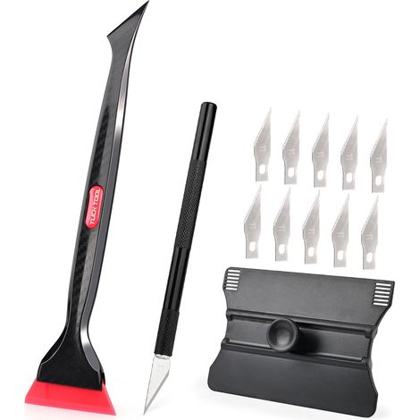 Kit Covering Voiture avec Raclette, Scalpel, pour Film Solaire Voiture (1/5)