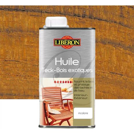Huile Teck - Bois exotique LIBÉRON Incolore 0,5 L (1/3)