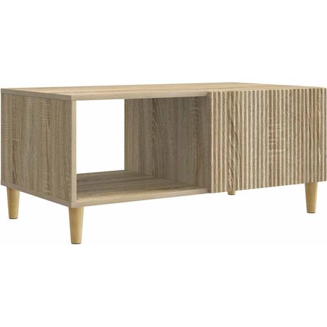 Coffee Table Sonoma Oak 90 x 50 x 40 cm Engineered Wood vidaXL