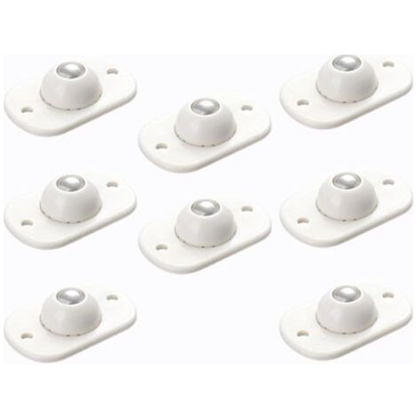 Set of 8 Self-Adhesive Casters, Mini Plastic Self-Adhesive Ball Casters for Furniture, 360° Swivel Ball Casters for Small Furniture, Storage Box (1/5)