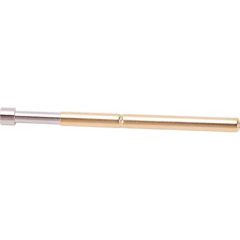 Spring-loaded Pogo Test Pins, 100 pieces, Concave Head Type, Brass Material, Tube Diameter 2.02mm/0.1 inch, 33.35mm/1.3 inch, PCB Test Pins (1/5)