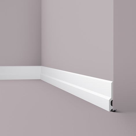 Zócalo NMC FD22 WALLSTYL Noel Marquet Moldura decorativa diseño moderno blanco 2 m