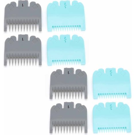 Peigne guide de coupe 8 pièces pour tondeuse à cheveux, kit accessoire coiffure professionnel et maison (1/5)
