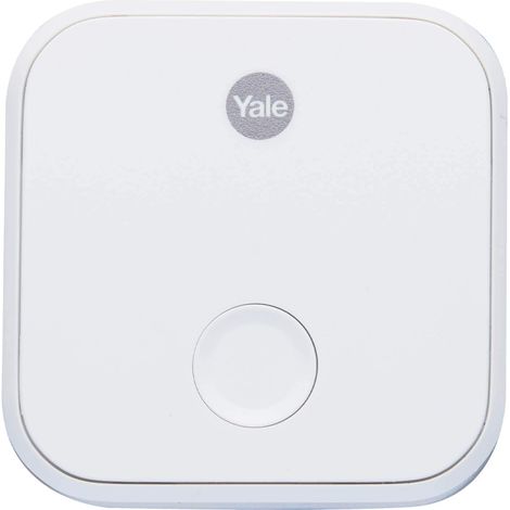 Yale Connect WI-FI Bridge per serratura intelligente LINUS Smart Lock 05/401C00/WH, consente accesso da remoto, controllo accessi, invio chiavi digitali e integrazione con assistenti vocali. (1/4)