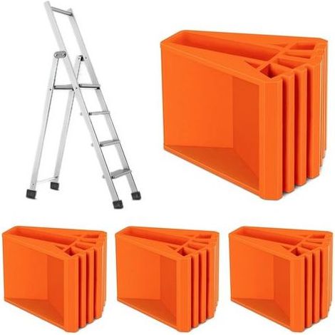 Patins antidérapants pour échelle – Lot de 4 – Caoutchouc épais pour sécurité accrue – Installation facile sans outils (1/5)