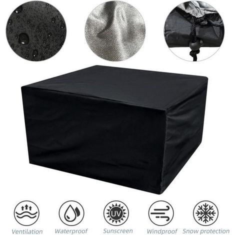 Schutzabdeckung für Gartenmöbel - Aus wasserdichtem 410D Oxford-Gewebe - 126x126x72cm (1/4)
