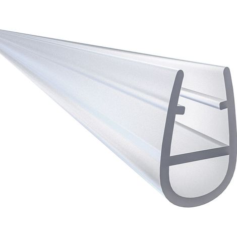 1 Pezzo Guarnizione Sottoporta (Modello-4) per box doccia lunga 90 cm per vetro da 5-6 mm Coda Morbida larga 12 mm Tagliabile