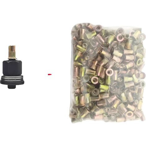 Kit di attrezzi per rivetti, realizzato in resistente acciaio al carbonio, dal design intuitivo, misura M4 con 240 pezzi. (1/2)