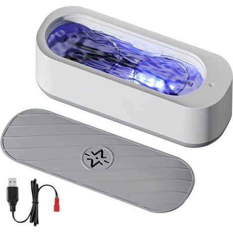 45000Hz Nettoyeur Ultrasons, Appareil de Nettoyage à Ultrasons Professionnel, Portable Ultrasonic Cleaner Automatique (1/5)