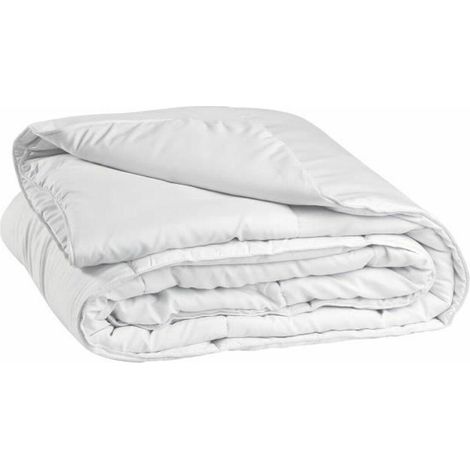 BigBuy Temperaturregulierte Mikrofaser-Decke 140x200cm Weiß