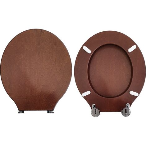 Copriwater Montebianco Pozzi Ginori compatibile legno massello noce (1/4)