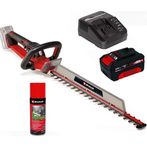 Einhell Pro Akku-Heckenschere GP-CH 18/61 Li BL- ABS mit Akku 4 Ah + Pflegespray