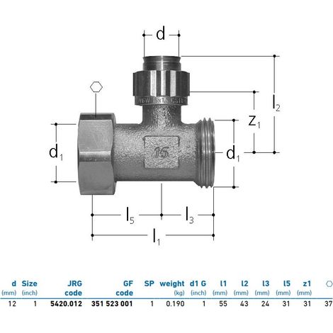 JRG Sanipex Distributore a 1 partenza bronzo d. 12 351523001