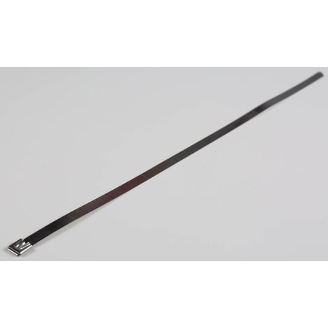 Serre-câble RS PRO Métallique en Acier Inoxydable 316, 520mm x 7,9 mm ( Prix pour Sachet de 100 ) (1/2)