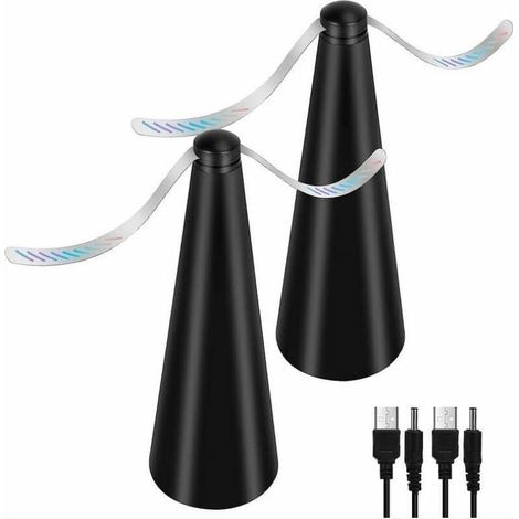 Lot de 2 Ventilateurs Anti-Mouche YOYO - Répulsifs Anti-moustiques sans Utiliser de Produits Chimiques - Pour éloigner les mouches et les insectes de la nourriture - Pour Camping Salle à Manger Jardin (1/4)