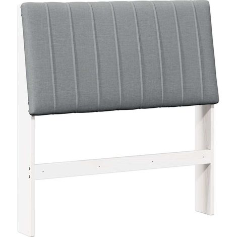 Maison Exclusive - Tête de lit capitonnée Gris clair Pin massif (1/5)